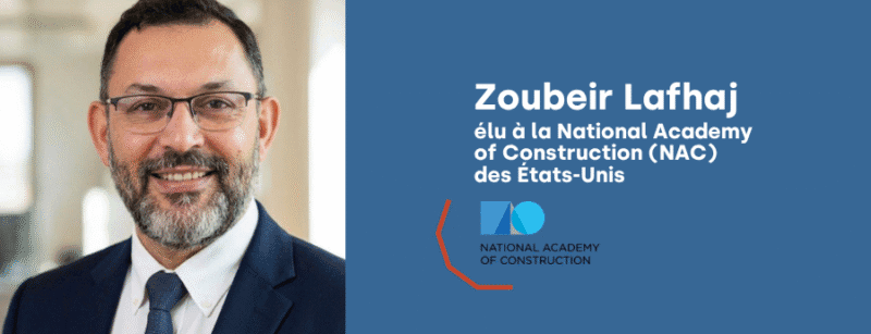 Zoubeir Lafhaj élu à la National Academy of Construction