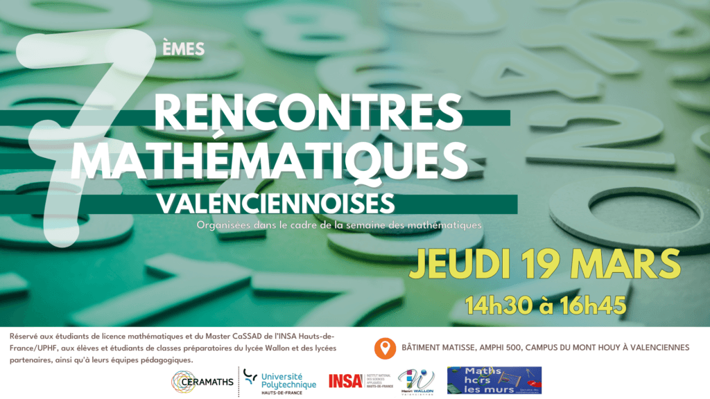 7èmes Rencontres mathématiques Valenciennoises